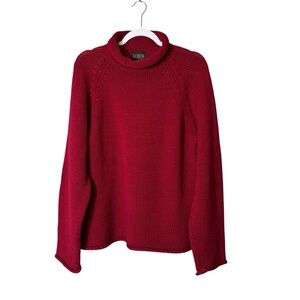 J. Crew Red Rollneck Sweater